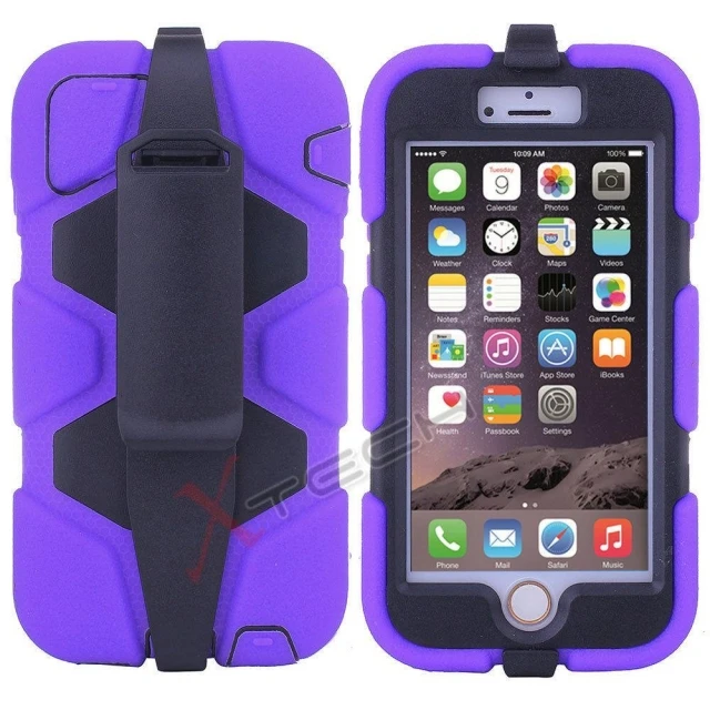IPHONE 5 BUILDER HARDCASE WITH RING STAND PURPLE